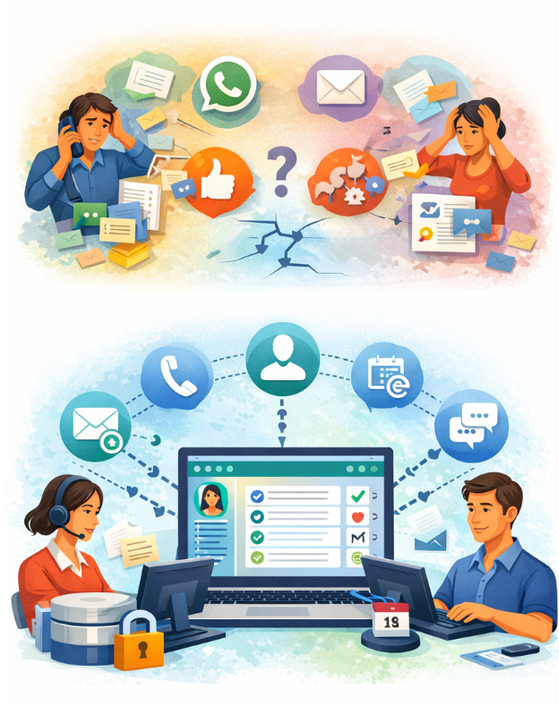 Dynamic lead engagement logs