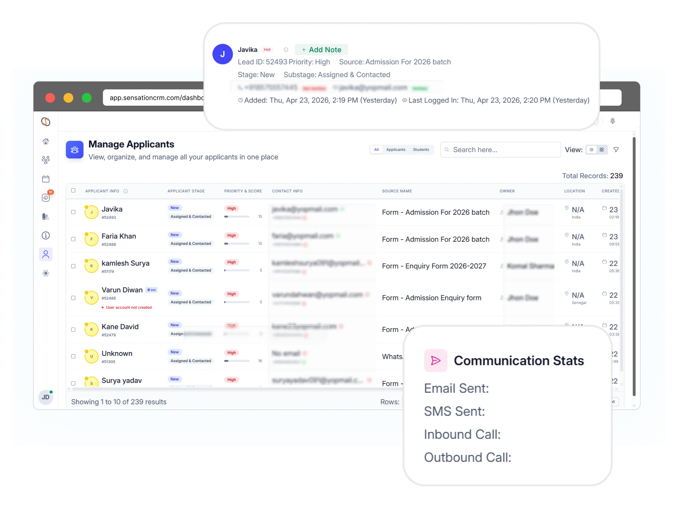 lead automation crm for education