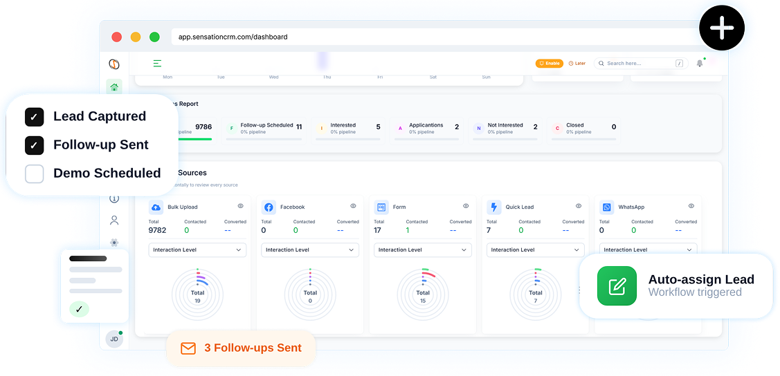crm education lead management system