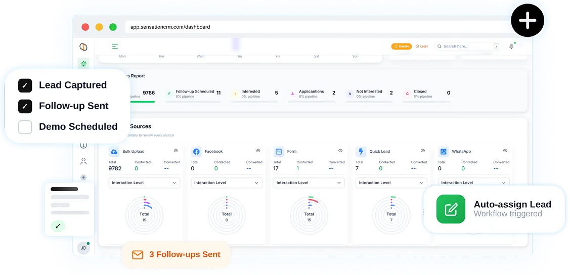 crm education lead management system
