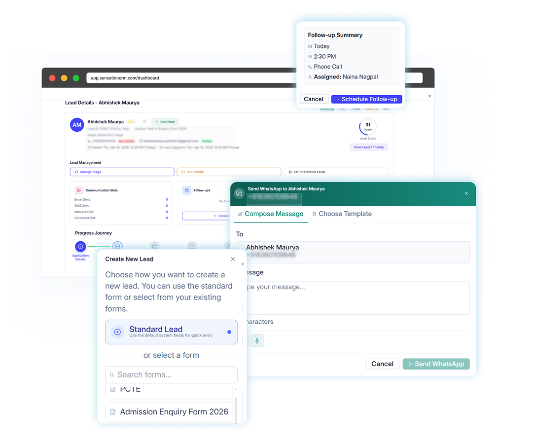 education lead management software india