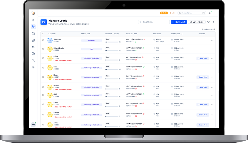 Dashboard Image-Lead Management Education CRM