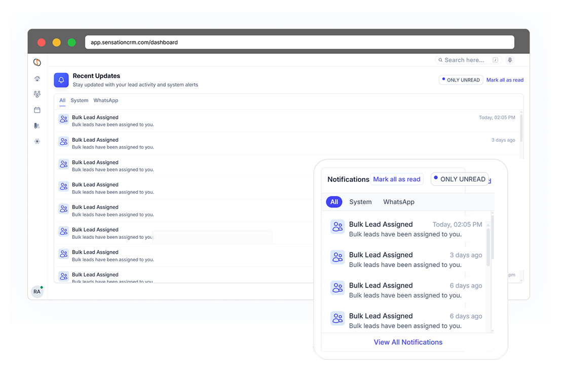real time activity tracking crm education