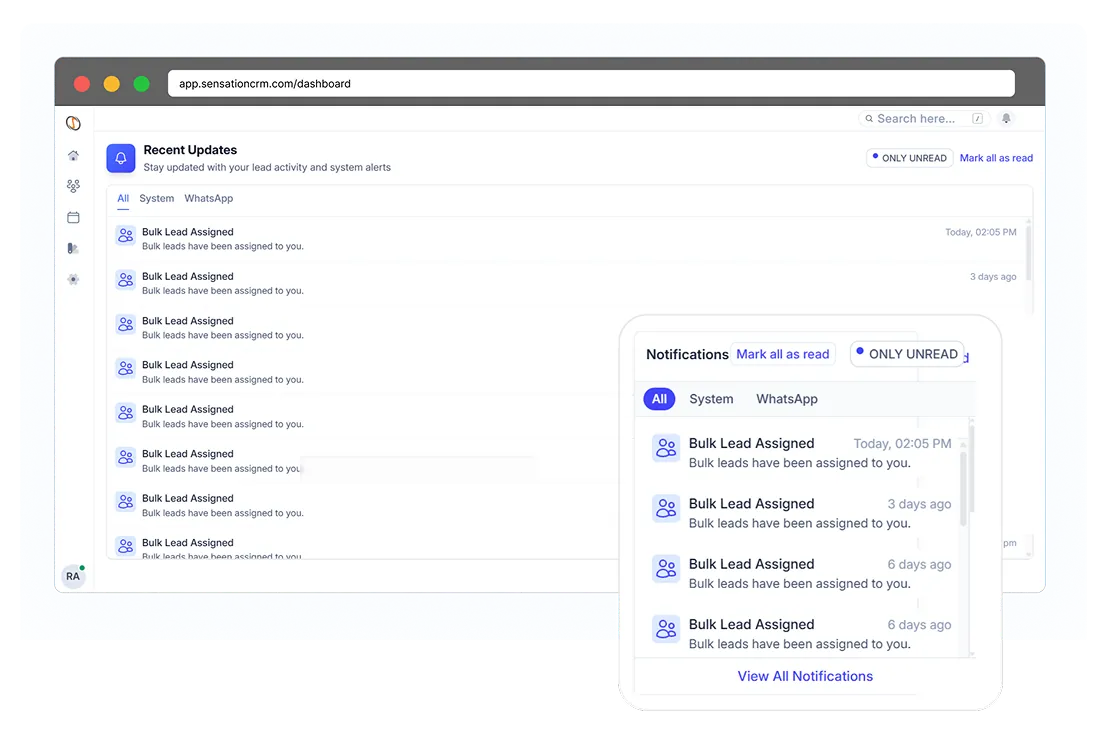 real time activity tracking crm education