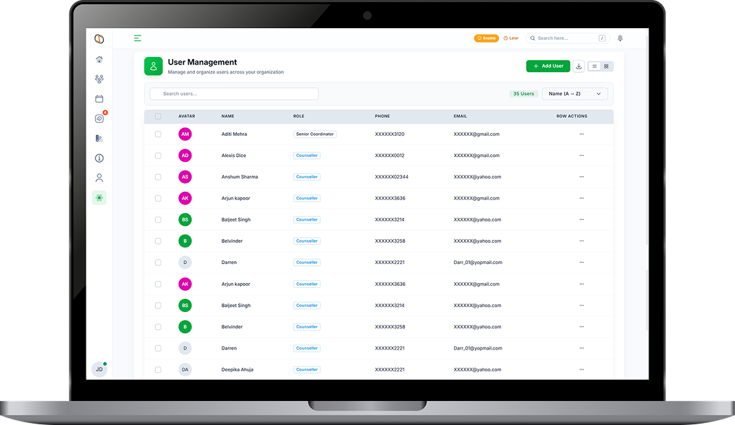 student management system crm