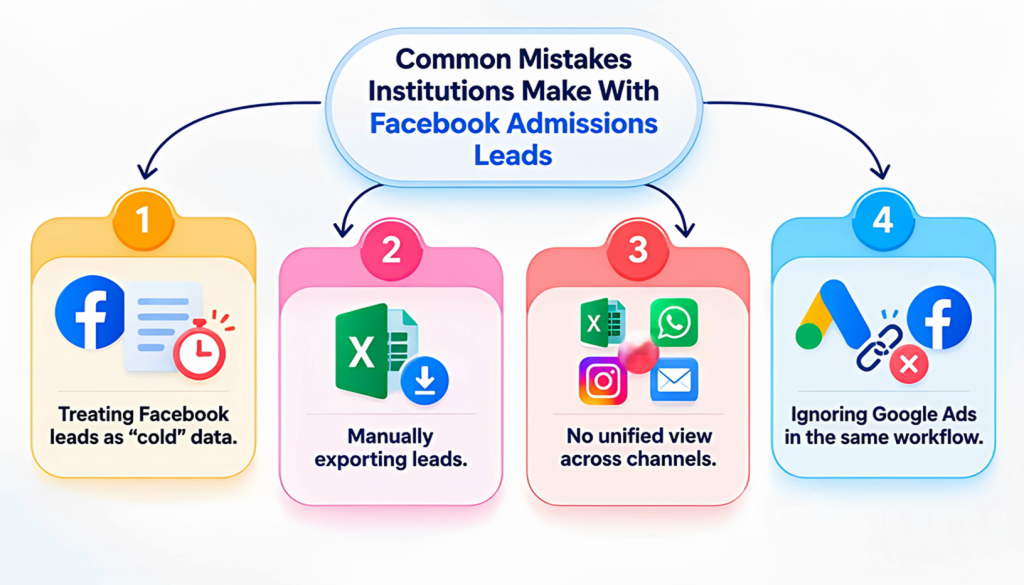 Common Mistakes Institutions Make With Facebook Admissions Leads